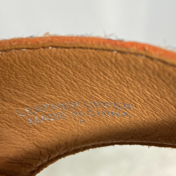 J/Slides New York Leopard Print Calf Hair Leather Cross Strap Slides Size 7 - Picture 7 of 9